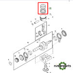 AM102610 - Game piston segments John Deere