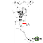 DZ105100 - Carter gas filter with original urea John Deere.