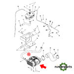 F071151 - Air filter cartridge original Motor Safety John Deere.