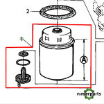 RE60021 - Original Gasoil fuel filter John Deere.