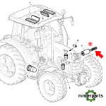 AL174812 - CARTUCHO DE FILTRO DE AIRE DE SEGURIDAD MOTOR 5080M 5100M ORIGINAL JOHN DEERE