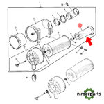 AL67195 - SECURITY AIR FILTER 24-3350 GERMAN JOHN DEERE