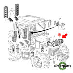 AL78224 - AIR FILTER 6100 6400 Original John Deere