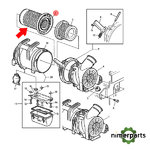 AL78869 - Motor filter Series 6010 7010 6 Original cylinders John Deere.