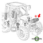 AL78870 - FILTRO DE AIRE SEGURIDAD 6010 7010 6 CILINDROS ORIGINAL JOHN DEERE