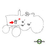 AT33363 - CARTUCHO DE FILTRO DE AIRE 3130-3135 ORIGINAL JOHN DEERE