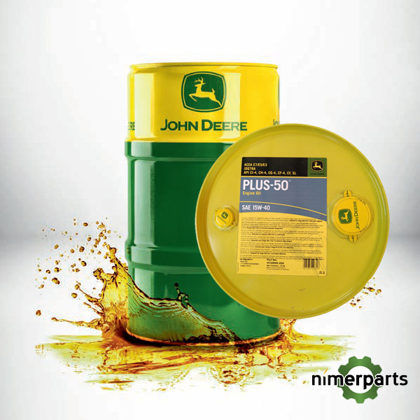 VC50000x200 - Plus 50 motor oil in 209L drums. John Deere. Plus-50.