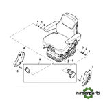 BL16318 - ASIENTO NEUMÁTICO PREMIUM MSG95 AL/741 ORIGINAL JOHN DEERE