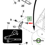 03M7184 - TORNILLO 8MM X 20MM CABEZA CARRO JOHN DEERE