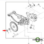 14H826 - TUERCA 1/2" PLANA BOMBA DE ACEITE JOHN DEERE