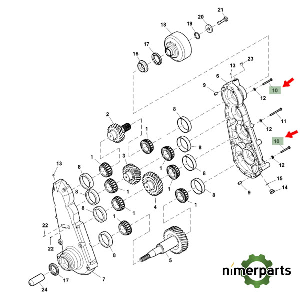 19M8197 - TORNILLO 10X85 JOHN DEERE