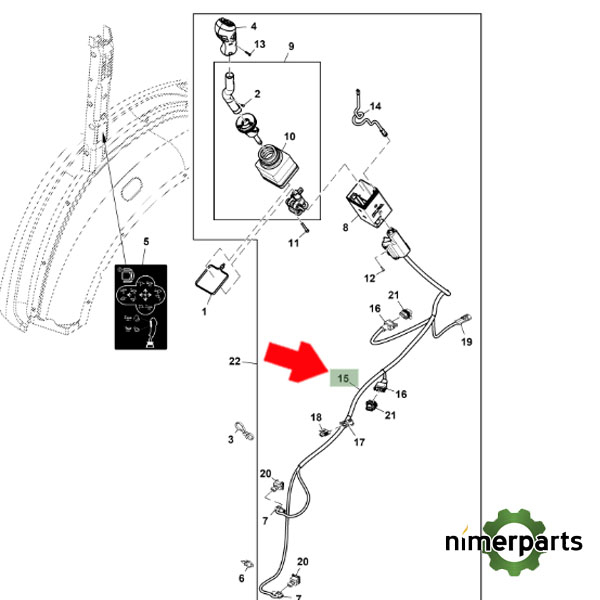 57M7985 - CONJUNTO DE CONECTOR E JOHN DEERE