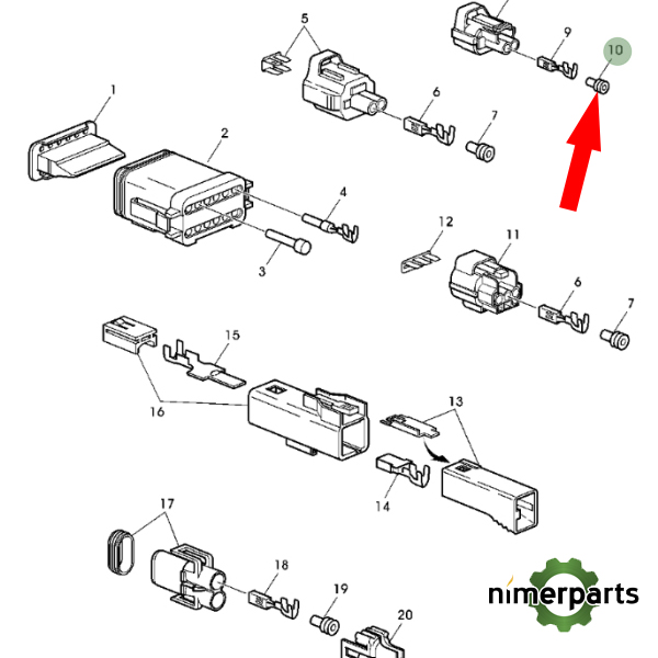 57M8245 John Deere electrical connector sealant Nimerparts