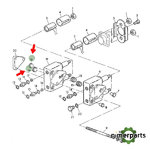 AH131405 - RETEN BLOQUE VALVULAS S-Z JOHN DEERE