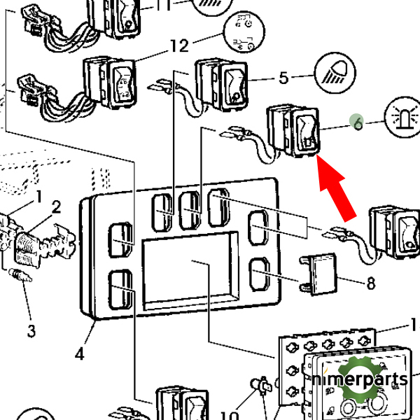 AL114047 - Rotary switch 6010 6020 John Deere