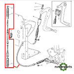AL117192 - Cable clutch 6000 103 cm John Deere