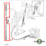 AL117194 - Cable clutch 6000 119cm John Deere