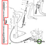 AL117196 - Cable clutch 6000 -113 cm John Deere