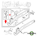 AL117727 - CONJUNTO DE TRINQUETES PARA BARRA DE TIRO ALTA RESISTENCIA ORIGINAL JOHN DEERE