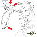 AL210199 - SUJECION PLASTICO GUARDABARRO DELANTERO JOHN DEERE