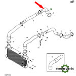 AL221872 - John Deere air cooler hose