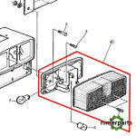 AL64946 - PILOTO TRASERO RH S40-50 JOHN DEERE