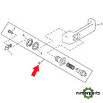 AL75502 - BOMBIN CERRADURA PUERTA LH IZQUIERDA JOHN DEERE
