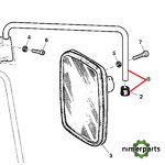 AL77486 - Mirror arm Rh 6000 John Deere