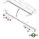 AXE37174 - DEDO DOBLE CORTE 600 800 900 / GUÍA DE CUCHILLA ORIGINAL JOHN DEERE