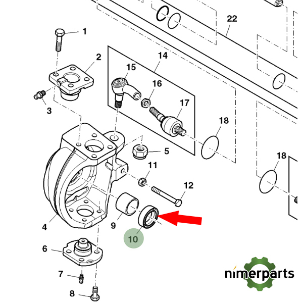 ER641735 - RETEN TDM 5015 STD JOHN DEERE