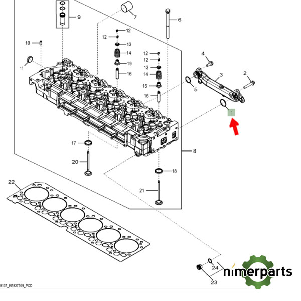 F37020126 - ANILLO TORICO JOHN DEERE