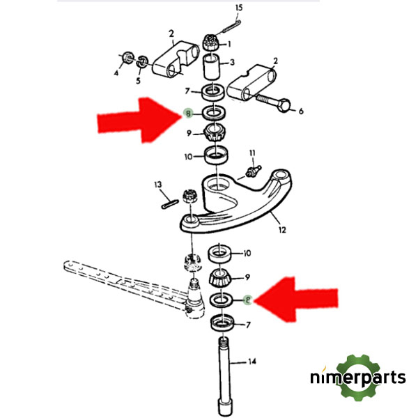 H33463 - ARANDELA ROD. BULON CORTE JOHN DEERE