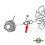 JD10058 - RODAMIENTO POLEA VENTILADOR 6 7020 JOHN DEERE