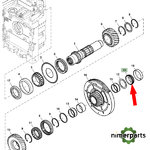 JD10527 - Cono bearings TDF 68 7010 John Deere