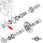 JD7292 - PISTA ROD. PIÑON ATAQ 46- JOHN DEERE