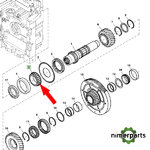 JD7378 - Cono Piñon Manga 7800 7020 John Deere