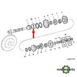 JD8255 - PISTA RODAMIENTO P/ATAQUE 8 9020 JOHN DEERE