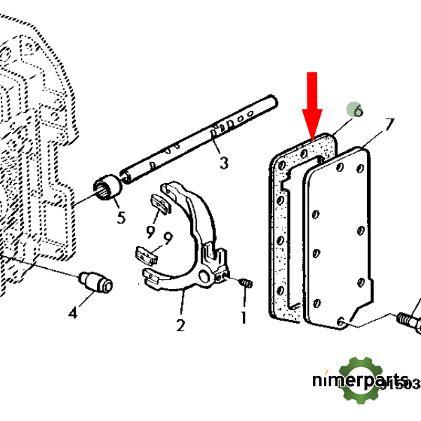 L100684 - JUNTA LATERAL CAJA CAMBIOS 6000 JOHN DEERE