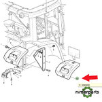 L101642 - Left fender extension LH 6000