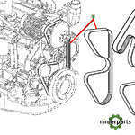 L114489 - CORREA VENTILADOR 6010 20 SAIRE JOHN DEERE
