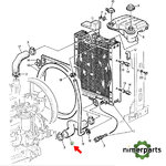 L114595 - MANGUITO INFERIOR RADIADOR 6010