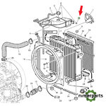 L154643 - GOMA BOTELLA RADIADOR 6020 ORIGINAL JOHN DEERE