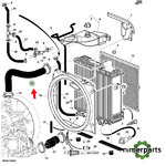 L154844 - MANGUERA RADIADOR JOHN DEERE