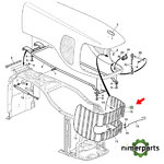 L155599 - Front rack LH 6020 6 CIL