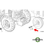 L159316 - ARANDELA PLANA TORNILLO RUEDA JOHN DEERE