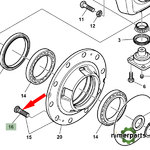 L204848 - JOHN DEERE Front Wheel Esparrago