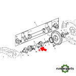 L220055 -  TORNILLO CARDÁN CABEZA HEXAGONAL M12 X 41 ORIGINAL JOHN DEERE