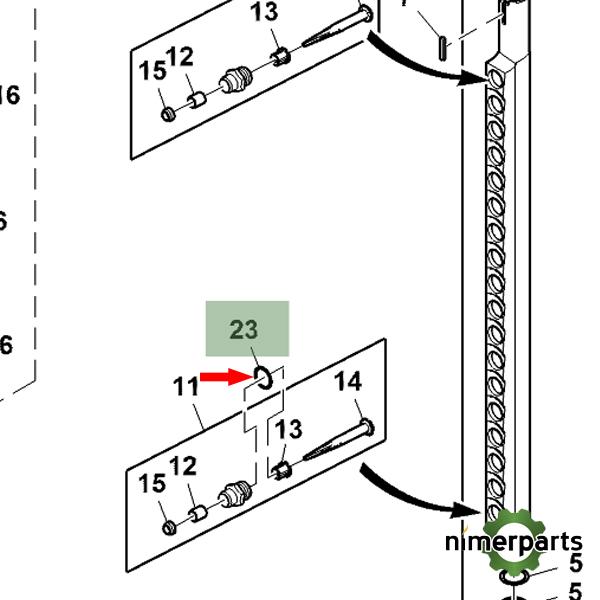 L2889N - Nutter supplement finger 9920 John Deere