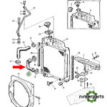 L34921 - Lower sleeve radiator 16-2140 John Deere
