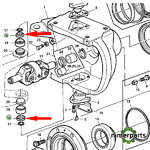 L40024 - TAPA RODAMIENTO MUÑON TDM 18-2650 JOHN DEERE